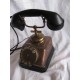 teléfono antiguo de cobre auricular baquelita