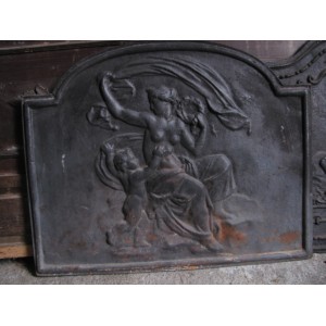 placa decorativa de hierro  chimenea frencesa