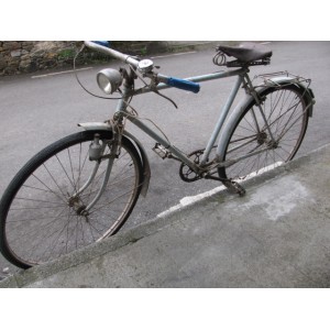 antigua bicicleta sellin de cuero 