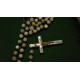antiguo rosario de cuantes de nacar 
