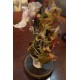 impresionate fanal cristal de flores de S.XIX 